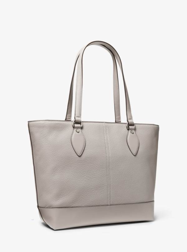 Damske Prenosná Taška Michael Kors Beth Large Pebbled Leather Siva - Kabelky Michael Kors Slevy | FOXLV-7301